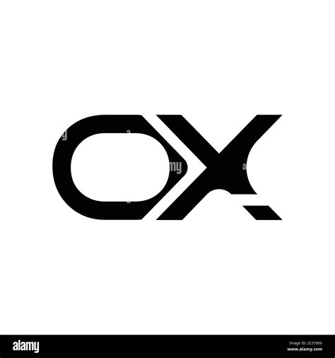 Initial Letter Ox Logo Design Vector Template Abstract Letter Minimal Typography Logo Design