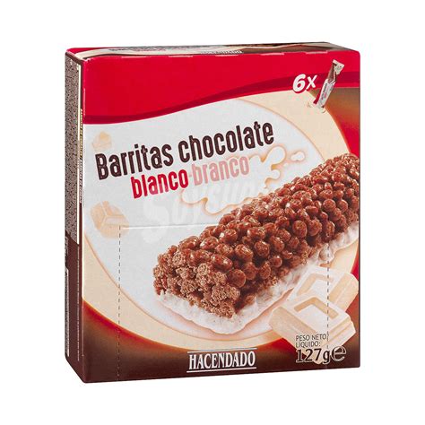 Hacendado Barrita Cereales Chocolate Blanco G Caja U