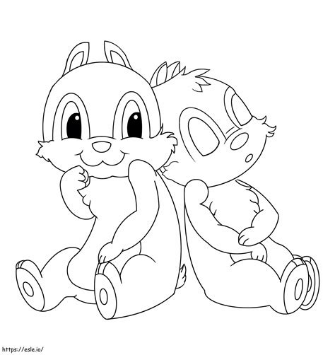 Disney Chip And Dale Coloring Pages