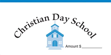 Dollarcheck Size Christian Day School Offering Envelope Concordia