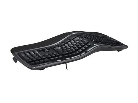 Microsoft Natural Ergonomic Keyboard 4000 5qh 00001 Black Wired Keyboard Newegg Ca