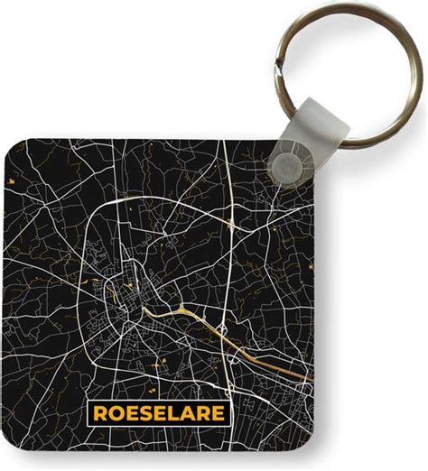 Sleutelhanger Uitdeelcadeautjes Roeselare Stadskaart