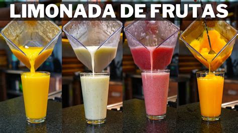 Preparando LIMONADAS FROZEN De Frutas Para Verano Abelca YouTube