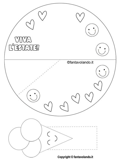 Lavoretti Tridimensionali Per L Estate Il Gelato Fantavolando