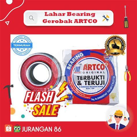 Promo Lahar Laher Bearing Artco Original Gerobak Dorong Sorong Wheel