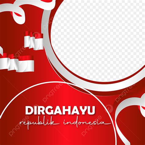 Gambar Unduh Pita Vektor Gratis Twibbon Dirgahayu Republik Indonesia