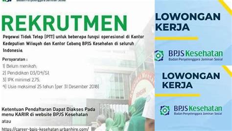 Loker Bpjs Kesehatan Syarat Dan Ketentuan