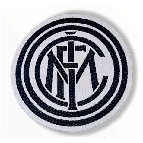 Jual Logo Patch Woven Emblem Club Bola Inter Hitam Putih Shopee