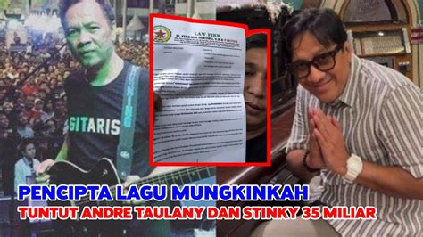 Ndank Surahman Hartono Pencipta Lagu Mungkinkah Tuntut Andre Taulany