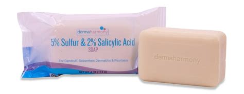 DermaHarmony 5 Sulfur 2 Percent Salicylic Acid Bar Soap 4 Oz 5