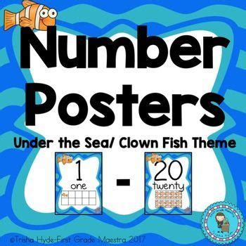 The Number Posters For Under The Sea Clown Fish Theme