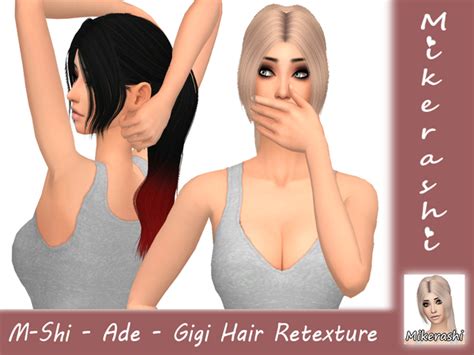 The Sims Resource M Shi Ade Gigi Hair Retexture Mesh Needed