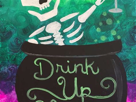 Paint And Sip Drink Up Witches Tampa Classpop