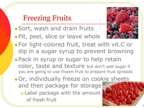 Ppt Freezing Fruits And Vegetables Powerpoint Presentation Free Download Id 2685858