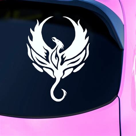 Phoenix Rising Car Decal Etsy