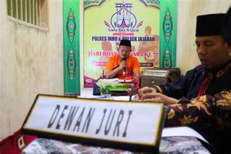 Pemprov Tahanan Polres Inhu Raih Juara Pertama Lomba Baca Alquran