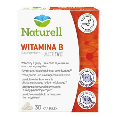 Witamina B ACTIVE kapsułki 30 szt Naturell Witaminy z grupy B