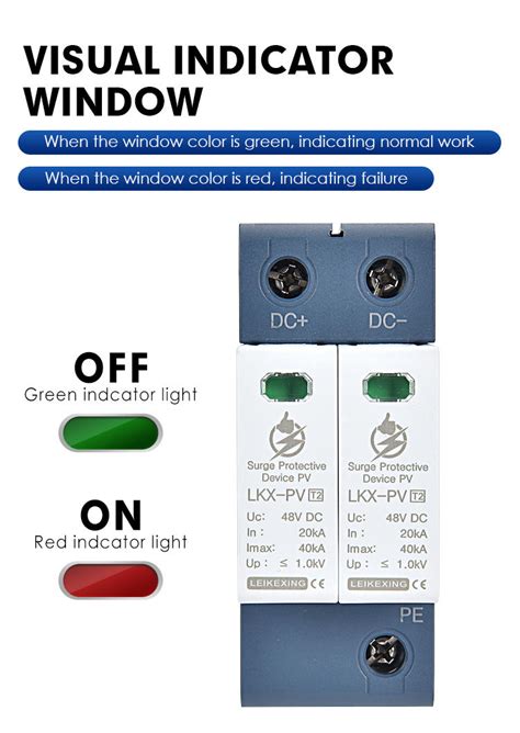 Spd Pv V P Solar Surge Arrester Dc Surge Protector Low Voltage Surge