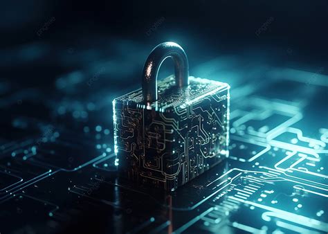 Padlock Cyber Security Network Data Protection And Secured Internet