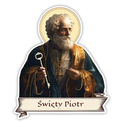 Naklejka Religijna święty Piotr