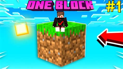 MINECRAFT ONE BLOCK SURVIVAL SERIES EPISODE 1 TIE Gamer YouTube