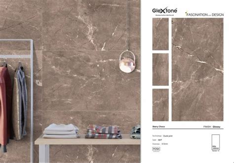 X Glextone Brand Polished Glazed Vitrified Floor Tiles