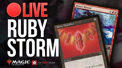 Bonus Round Ruby Storm Mono Red Legacy Combo Deck Live Stream