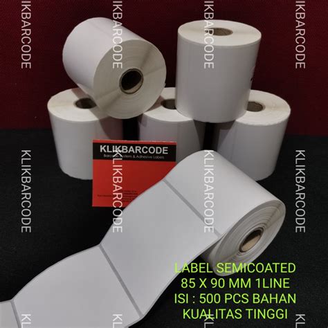 Jual Label Barcode Semicoated X Line Kertas Sticker X Mm