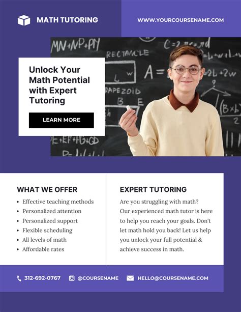 Math Tutor Flyer