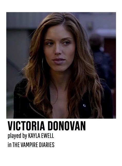 Character Card For Vicki Donovan On The Vampire Diaries The Vampire