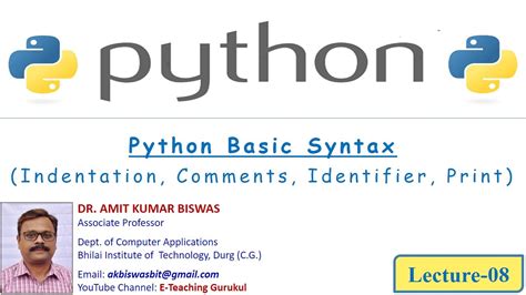 Indentation In Python Comments In Python Identifiers In Python