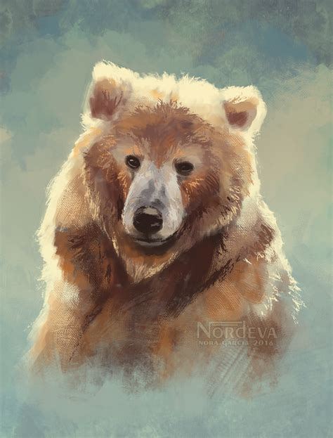 bear portrait quick study weasyl