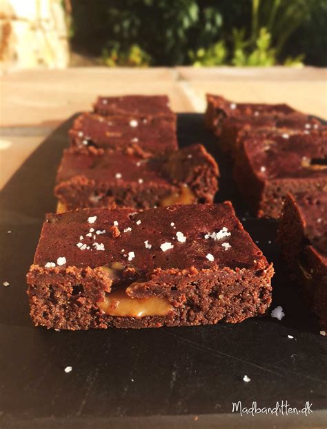 Brownie Med Saltkaramel Glutenfri Og Melfri Opskrift P Brownie