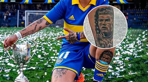 Ironia Novo reforço argentino do Palmeiras tem tatuagem do Cristiano