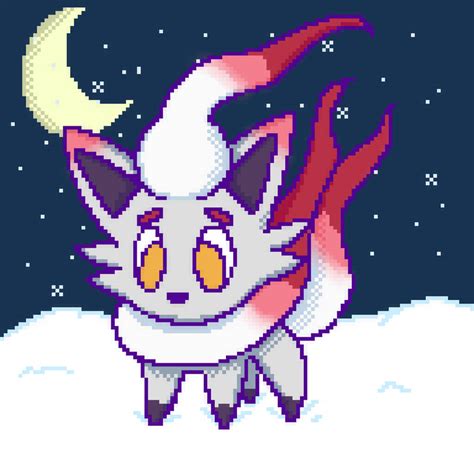 Pixel Hisuian Zorua By Moonwolf118 On Deviantart