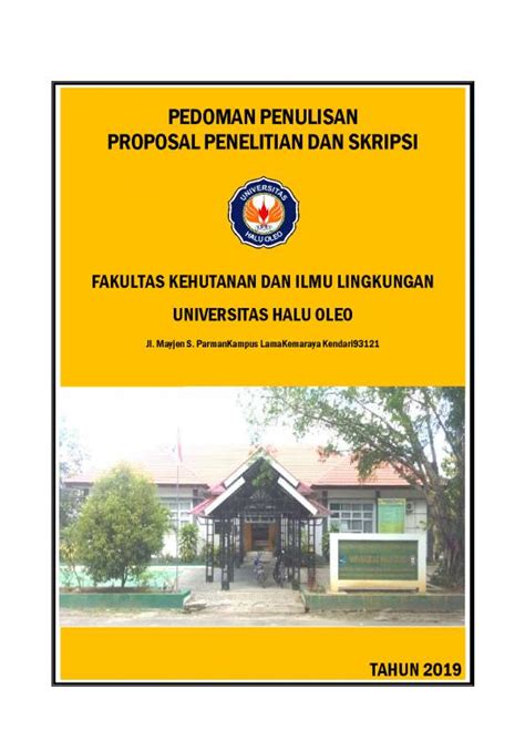 Penelitian Pdf Pedoman Penulisan Proposal Dan Skripsi