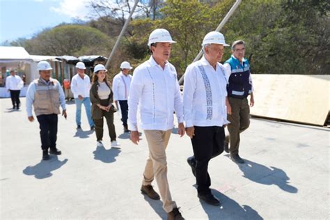 Rutilio Escandón Acompaña a AMLO en Sobrevuelo y Supervisión de Puentes