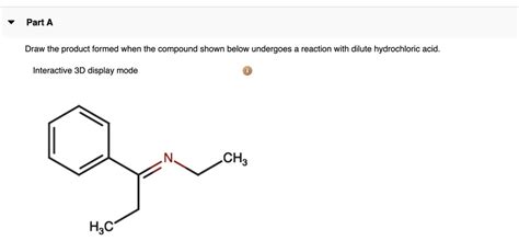 Solved Part A Draw The Product Formed When The Compound Shown Below