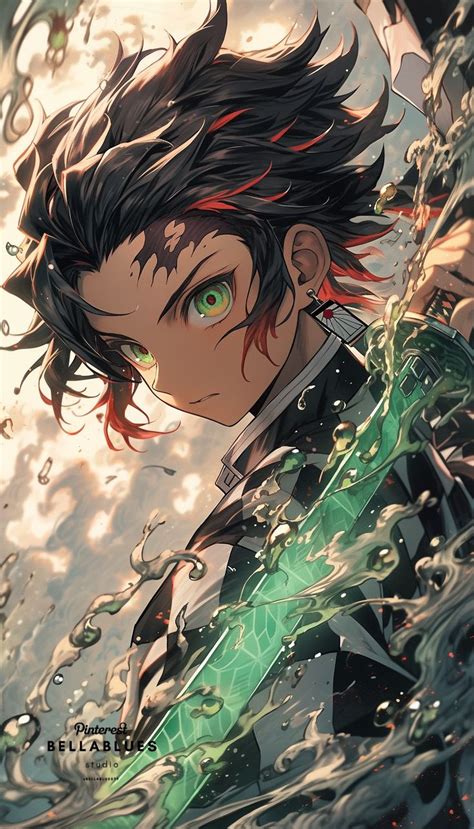 Tanjiro Kamado: The Determined Demon Slayer | Anime guys, Anime ...