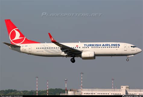 TC JHK Turkish Airlines Boeing 737 8F2 WL Photo By David Bracci ID