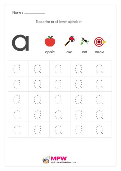 tracing letters with arrows