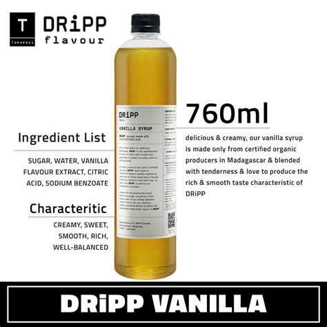 Jual Dripp Sirup Syrup Vanilla Syrup 760 Ml Sirup Vanilla