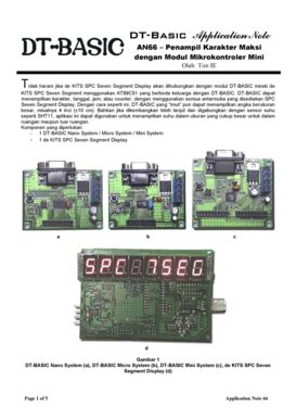 Fillable Online Dt Basic Application Note An Penampil Karakter Maksi