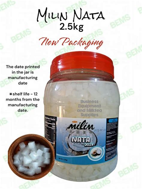 MILIN AND CTEA Nata De Coco Crystals Jelly Sinkers Add Ons Toppings For