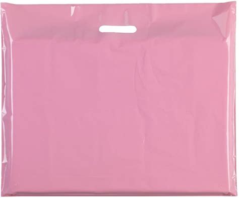 X Pink X X Cm Heavy Duty Colored Plastic Carrier Bags