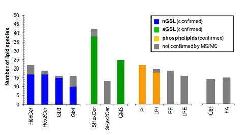 Number Of Lipid Species Identified Within Particular Lipid Subclass Download Scientific