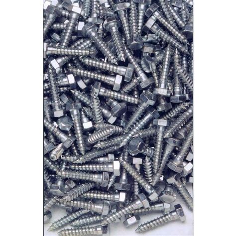 Hillman 14 Zinc Plated Hex Head Lag Screws 100pk 230018 Rona