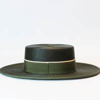 Sombrero Ala Ancha Superior Verde Pelo Sombreros Antonio Garc A