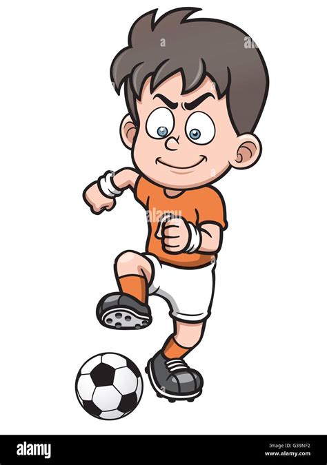 Vector Illustration Of Cartoon Soccer Player Stock Vector Image Art