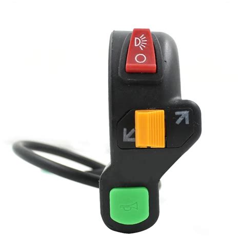 Auto Motorcycle Atv Bike Scooter Switch Horn Turn Signals On Off